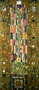 Gustav Klimt kartong for frisen i stoclet- palatset oil